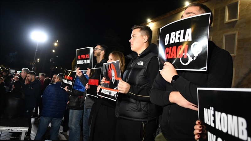 Antivladin protest u Albaniji: 