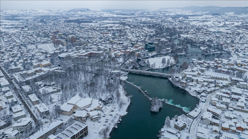Bihać, biser na Uni, u zimskom ruhu                         