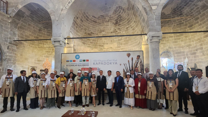 Kapadokya’da Türk Dünyası Ressamlar Buluşması Başladı