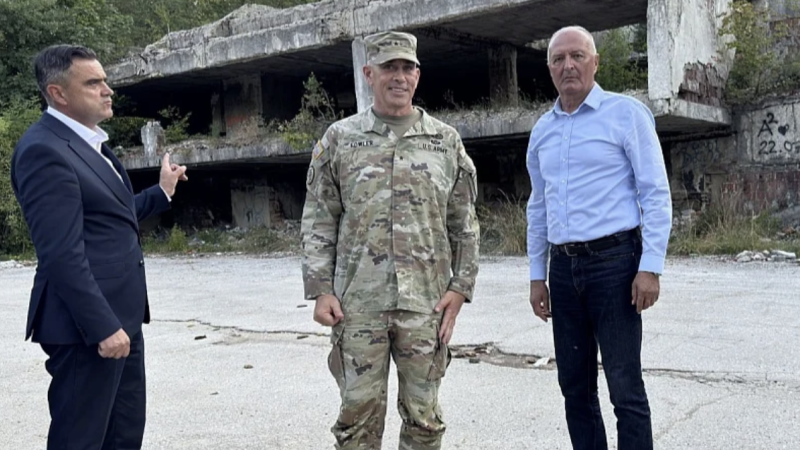 Bosna Hersek Savunma Bakanı Helez ve NATO yetkilisi Bugojno’yu ziyaret etti