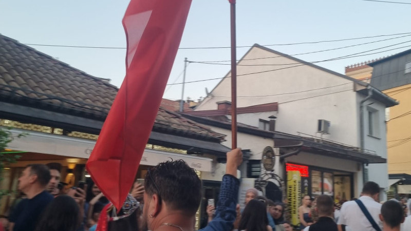 Saraybosna Sokaklarında Türk Bayrağı Gururu
