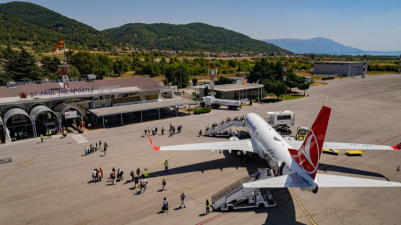 Ohri Havalimanı’nda Rekor: Temmuzda Tarihin En Yüksek Yolcu Sayısına Ulaşıldı