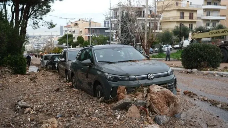 Yunanistan Mora 'da meydana gelen sel büyük hasara neden oldu