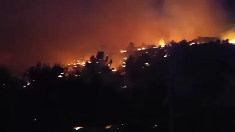 Hırvatistan’da turistik ada alevlere teslim